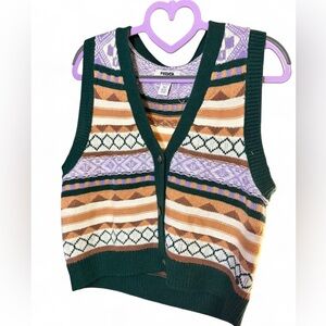 RSQ Multicolor Knit Vest